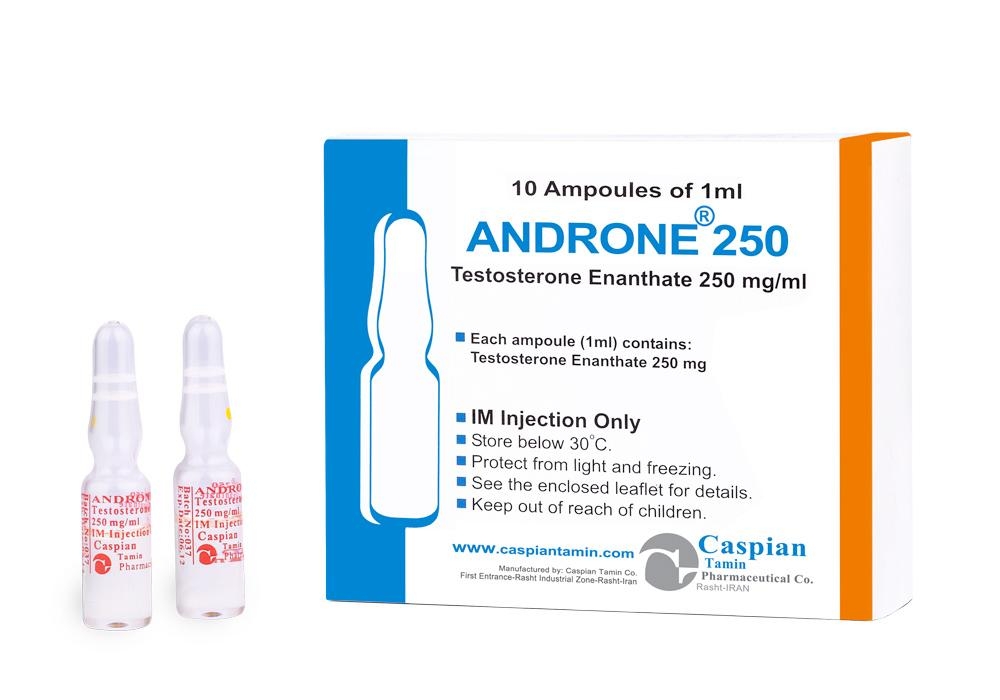 Androne 250 (Test Enanthate) by Caspian Tamin Pharmaceuticals
