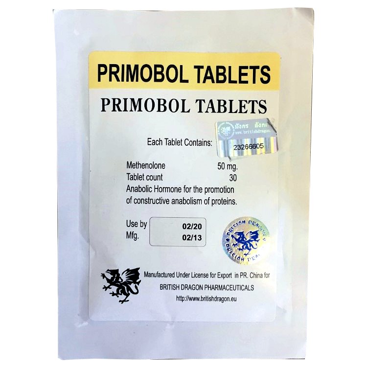 Primobol Tablets (Methenolone Acetate) by British Dragon